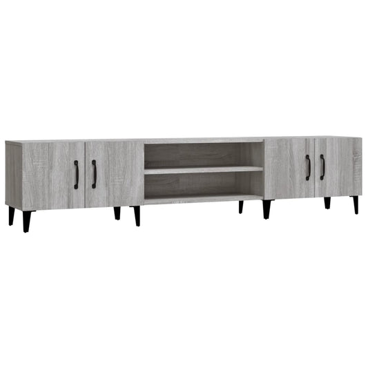 TV Cabinet Grey Sonoma 180x31,5x40 cm Engineered Wood TV Cabinet Grey Sonoma 180x31,5x40 cm Engineered Wood