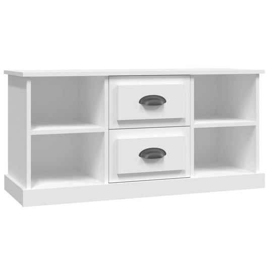 TV Cabinet White 99.5x35.5x48 cm Engineered Wood TV Cabinet White 99.5x35.5x48 cm Engineered Wood
