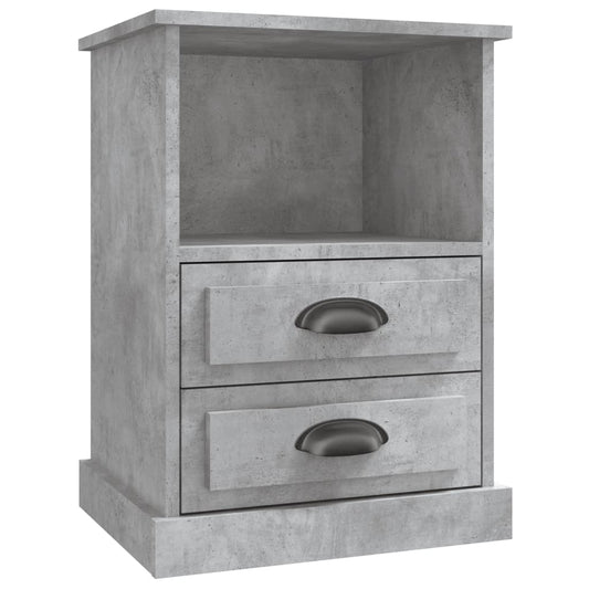 Bedside Cabinet Concrete Grey 43x36x60 cm Bedside Cabinet Concrete Grey 43x36x60 cm