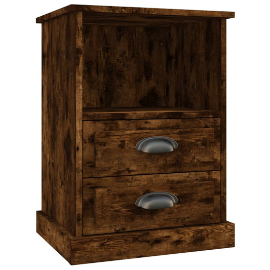 Bedside Cabinet Smoked Oak 43x36x60 cm Bedside Cabinet Smoked Oak 43x36x60 cm