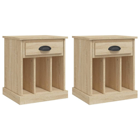 Bedside Cabinets 2 pcs Sonoma Oak 43x36x50 cm Bedside Cabinets 2 pcs Sonoma Oak 43x36x50 cm