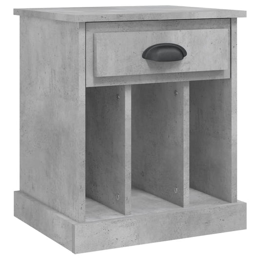 Bedside Cabinet Concrete Grey 43x36x50 cm Bedside Cabinet Concrete Grey 43x36x50 cm