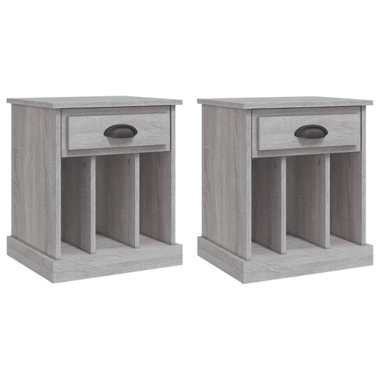 Bedside Cabinets 2 pcs Grey Sonoma 43x36x50 cm Bedside Cabinets 2 pcs Grey Sonoma 43x36x50 cm
