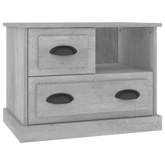 Bedside Cabinet Concrete Grey 60x39x45 cm Bedside Cabinet Concrete Grey 60x39x45 cm