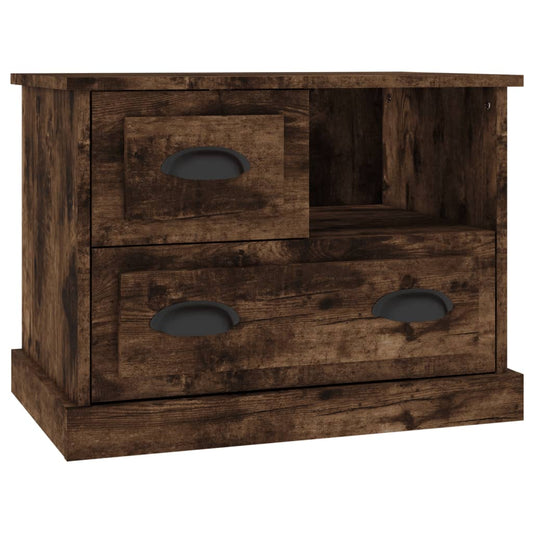 Bedside Cabinet Smoked Oak 60x39x45 cm Bedside Cabinet Smoked Oak 60x39x45 cm