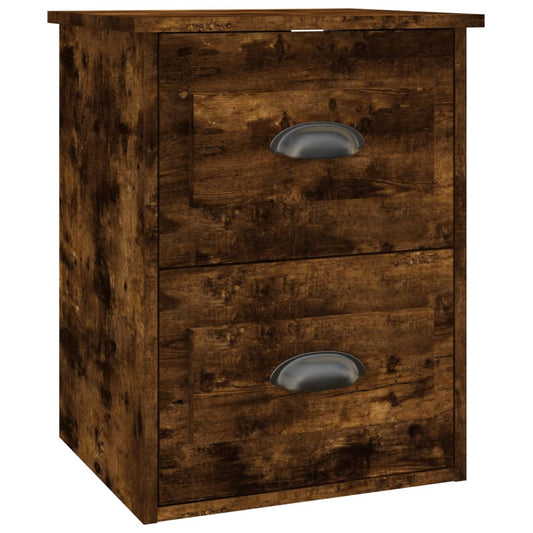 Wall-mounted Bedside Cabinet Smoked Oak 41.5x36x53cm Wall-mounted Bedside Cabinet Smoked Oak 41.5x36x53cm