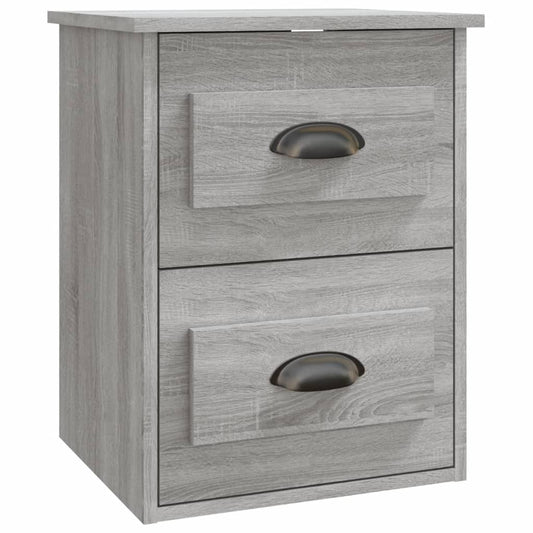 Wall-mounted Bedside Cabinet Grey Sonoma 41.5x36x53cm Wall-mounted Bedside Cabinet Grey Sonoma 41.5x36x53cm
