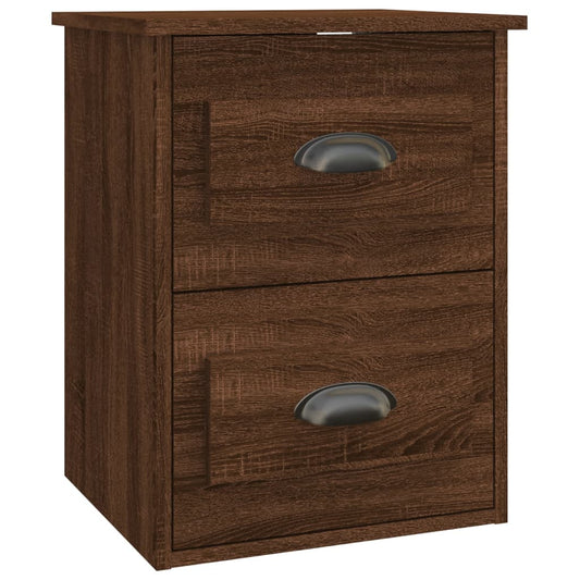 Wall-mounted Bedside Cabinet Brown Oak 41.5x36x53cm Wall-mounted Bedside Cabinet Brown Oak 41.5x36x53cm