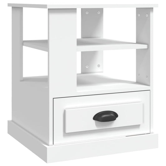 Side Table White 50x50x60 cm Engineered Wood Side Table White 50x50x60 cm Engineered Wood