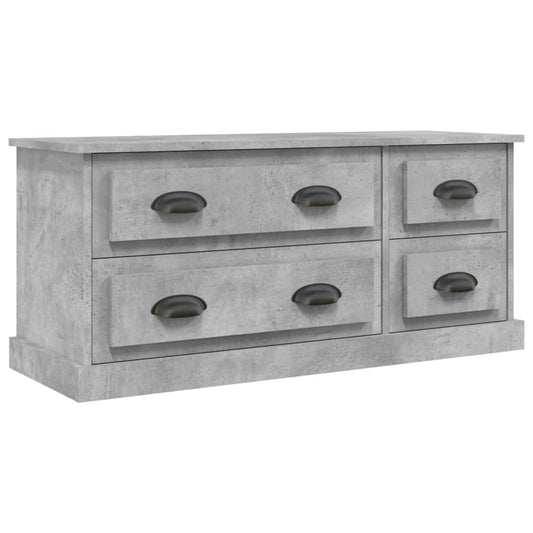 TV Cabinet Concrete Grey 100x35.5x45 cm Engineered Wood TV Cabinet Concrete Grey 100x35.5x45 cm Engineered Wood