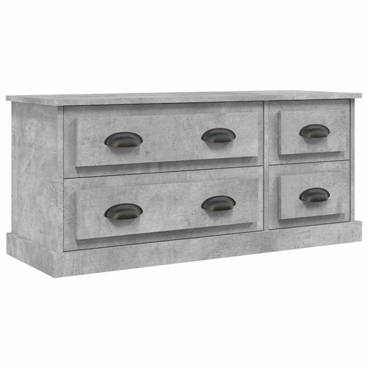 TV Cabinet Concrete Grey 100x35,5x45 cm Engineered Wood TV Cabinet Concrete Grey 100x35,5x45 cm Engineered Wood