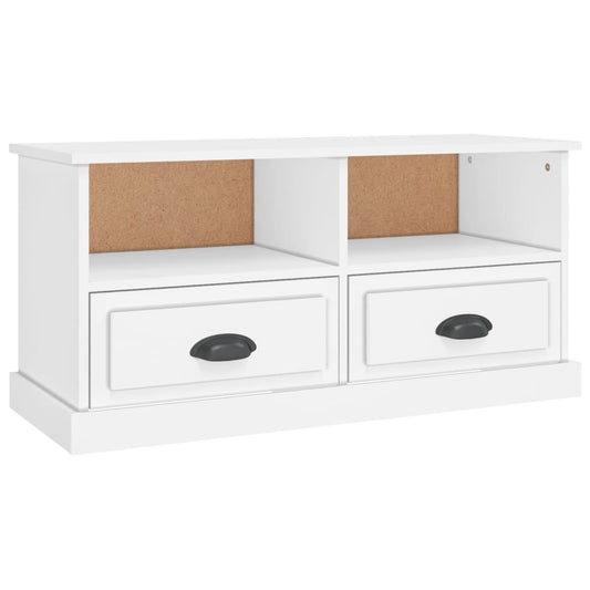 TV Cabinet White 93x35.5x45 cm Engineered Wood TV Cabinet White 93x35.5x45 cm Engineered Wood