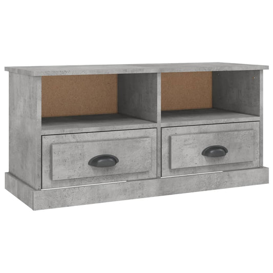 TV Cabinet Concrete Grey 93x35.5x45 cm Engineered Wood TV Cabinet Concrete Grey 93x35.5x45 cm Engineered Wood
