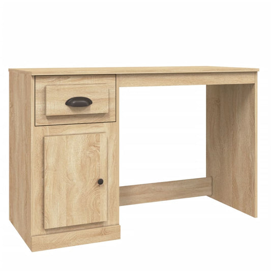 Desk with Drawer Sonoma Oak 115x50x75 cm Engineered Wood Desk with Drawer Sonoma Oak 115x50x75 cm Engineered Wood