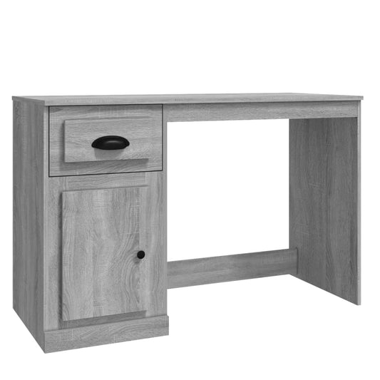 Desk with Drawer Grey Sonoma 115x50x75 cm Engineered Wood Desk with Drawer Grey Sonoma 115x50x75 cm Engineered Wood