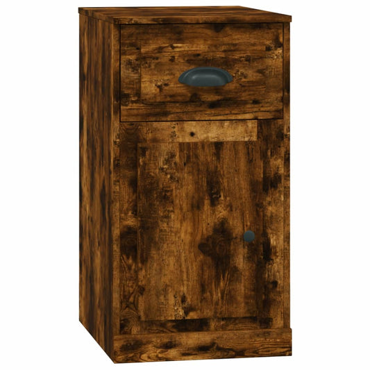Side Cabinet with Drawer Smoked Oak 40x50x75 cm Engineered Wood Side Cabinet with Drawer Smoked Oak 40x50x75 cm Engineered Wood