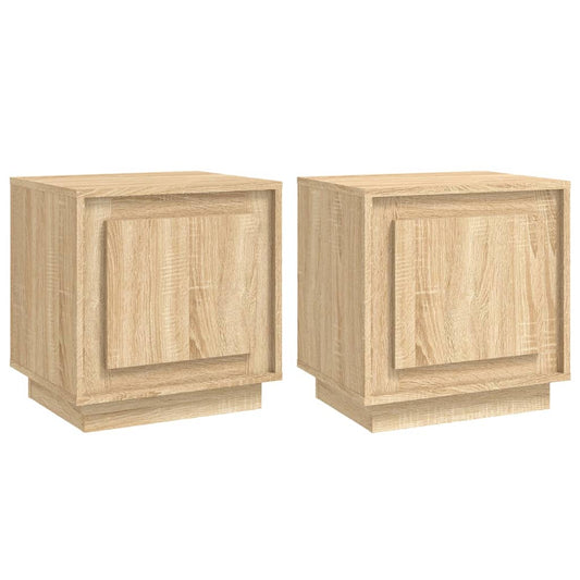 Bedside Cabinets 2 pcs Sonoma Oak 44x35x45 cm Engineered Wood Bedside Cabinets 2 pcs Sonoma Oak 44x35x45 cm Engineered Wood