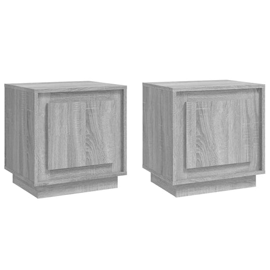 Bedside Cabinets 2 pcs Grey Sonoma 44x35x45 cm Engineered Wood Bedside Cabinets 2 pcs Grey Sonoma 44x35x45 cm Engineered Wood