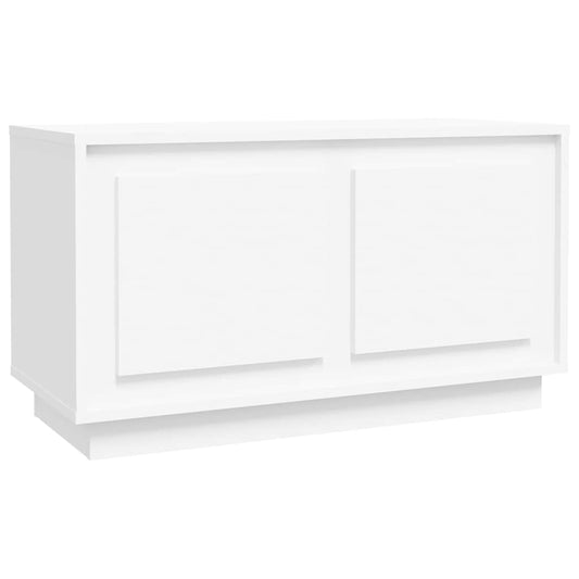 TV Cabinet White 80x35x45 cm Engineered Wood TV Cabinet White 80x35x45 cm Engineered Wood