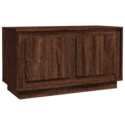 TV Cabinet Brown Oak 80x35x45 cm Engineered Wood TV Cabinet Brown Oak 80x35x45 cm Engineered Wood