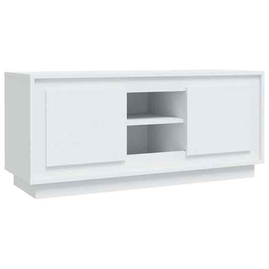 TV Cabinet White 102x35x45 cm Engineered Wood TV Cabinet White 102x35x45 cm Engineered Wood