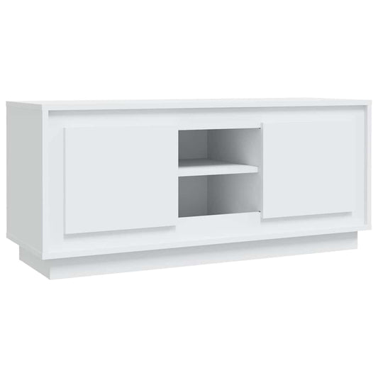 TV Cabinet White 102x35x45 cm Engineered Wood TV Cabinet White 102x35x45 cm Engineered Wood