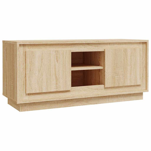 TV Cabinet Sonoma Oak 102x35x45 cm Engineered Wood TV Cabinet Sonoma Oak 102x35x45 cm Engineered Wood
