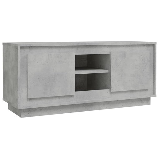 TV Cabinet Concrete Grey 102x35x45 cm Engineered Wood TV Cabinet Concrete Grey 102x35x45 cm Engineered Wood