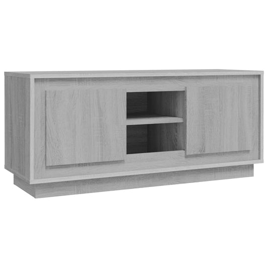TV Cabinet Grey Sonoma 102x35x45 cm Engineered Wood TV Cabinet Grey Sonoma 102x35x45 cm Engineered Wood