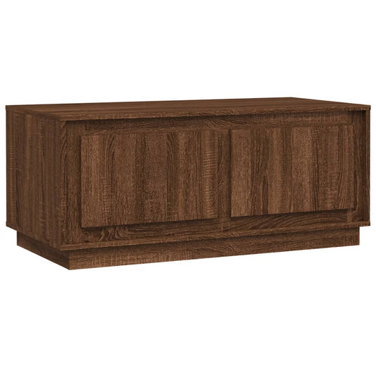 Coffee Table Brown Oak 102x50x44 cm Engineered Wood Coffee Table Brown Oak 102x50x44 cm Engineered Wood