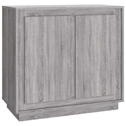 Sideboard Grey Sonoma 80x34x75 cm Engineered Wood Sideboard Grey Sonoma 80x34x75 cm Engineered Wood