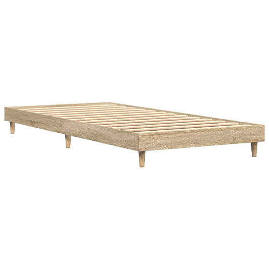 Bed Frame without Mattress Sonoma Oak 75x190 cm Engineered Wood Bed Frame without Mattress Sonoma Oak 75x190 cm Engineered Wood