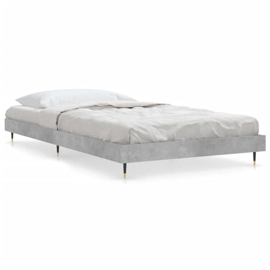 Bed Frame without Mattress Concrete Grey 100x200 cm Bed Frame without Mattress Concrete Grey 100x200 cm