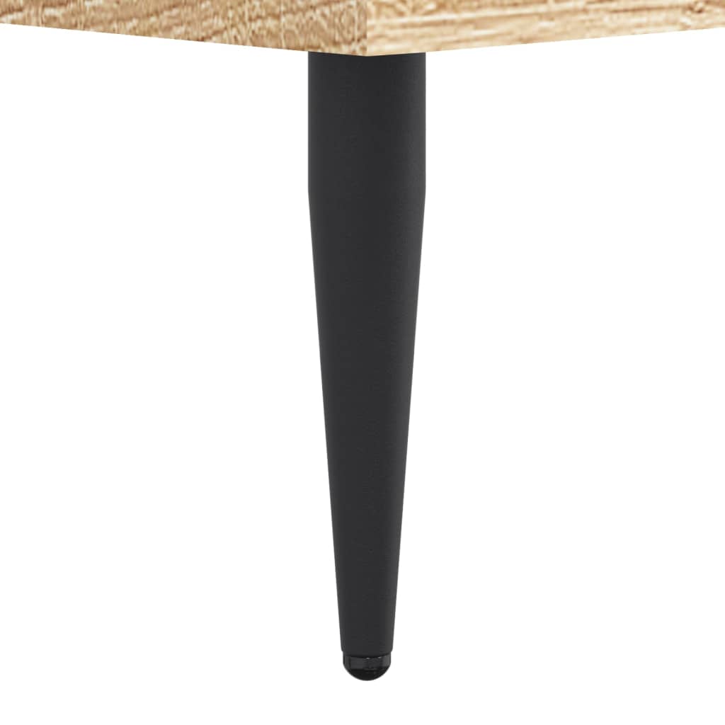 Bed Frame without Mattress Sonoma Oak 120x200cm Engineered Wood