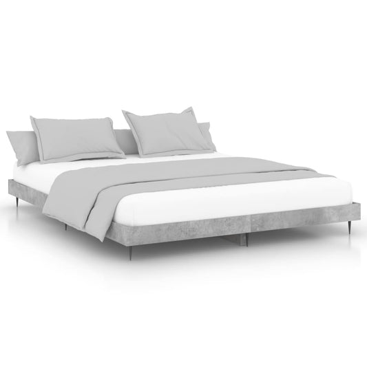 Bed Frame without Mattress Concrete Grey 120x200 cm Bed Frame without Mattress Concrete Grey 120x200 cm