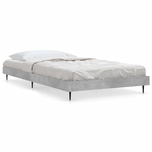 Bed Frame without Mattress Concrete Grey 90x190 cm Single Bed Frame without Mattress Concrete Grey 90x190 cm Single