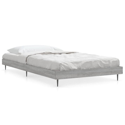 Bed Frame without Mattress Grey Sonoma 90x190 cm Single Engineered Wood Bed Frame without Mattress Grey Sonoma 90x190 cm Single Engineered Wood