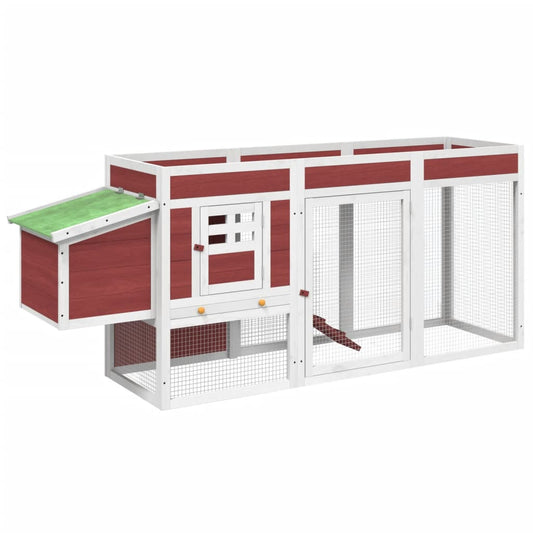 Chicken Coop Mocha 204x50x84 cm Solid Wood Pine Chicken Coop Mocha 204x50x84 cm Solid Wood Pine