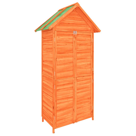 Garden Tool Shed Brown 89x52.5x175 cm Solid Wood Pine Garden Tool Shed Brown 89x52.5x175 cm Solid Wood Pine