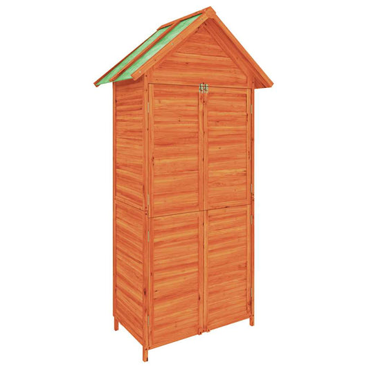 Garden Tool Shed Brown 89x52.5x175 cm Solid Wood Pine Garden Tool Shed Brown 89x52.5x175 cm Solid Wood Pine