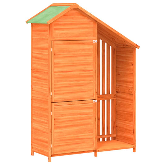 Garden Tool Shed Brown 120x53.5x170 cm Solid Wood Pine Garden Tool Shed Brown 120x53.5x170 cm Solid Wood Pine