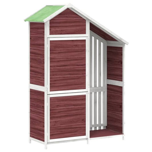 Garden Tool Shed Mocha 120x53,5x170 cm Solid Wood Pine Garden Tool Shed Mocha 120x53,5x170 cm Solid Wood Pine