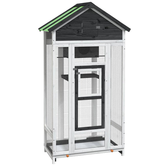 Bird House Grey 91,5x53x170 cm Solid Wood Pine Bird House Grey 91,5x53x170 cm Solid Wood Pine