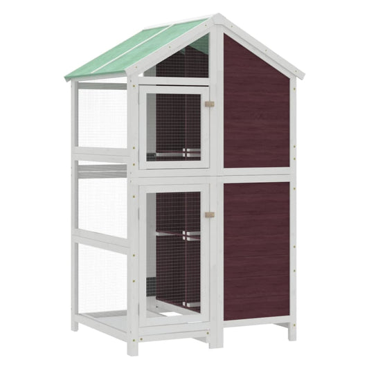 Bird House Mocha 97x81x152 cm Solid Wood Pine Bird House Mocha 97x81x152 cm Solid Wood Pine
