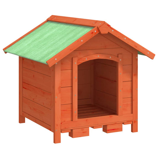 Dog Kennel Brown 65x65x61.5 cm Solid Wood Pine Dog Kennel Brown 65x65x61.5 cm Solid Wood Pine