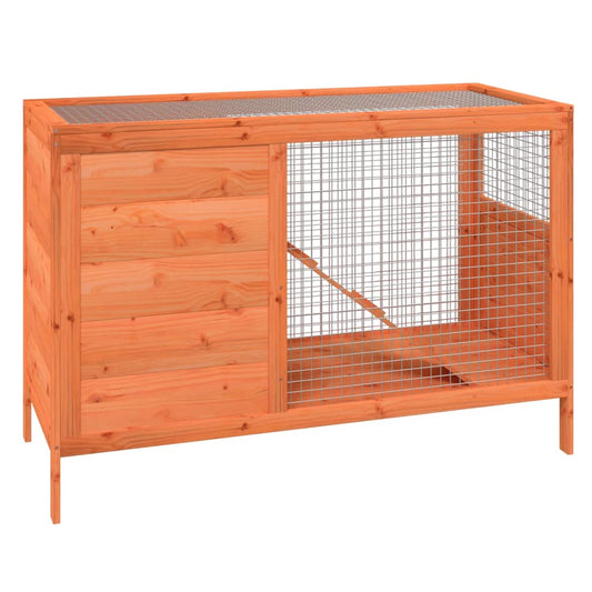 Rabbit Hutch Brown 103x44x69.5 cm Solid Wood Pine Rabbit Hutch Brown 103x44x69.5 cm Solid Wood Pine