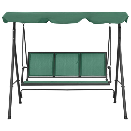Garden Swing Bench Green 170 cm Textilene and Steel Garden Swing Bench Green 170 cm Textilene and Steel