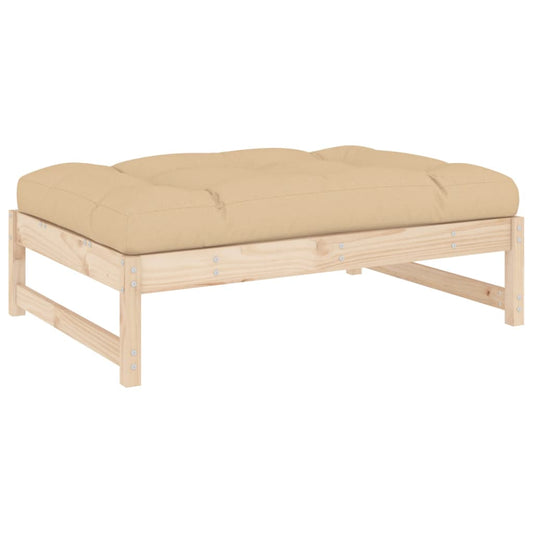 Garden Footstool 120x80 cm Solid Wood Pine Garden Footstool 120x80 cm Solid Wood Pine