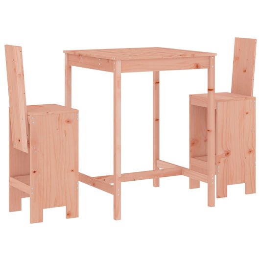 3 Piece Garden Bar Set Solid Wood Douglas 3 Piece Garden Bar Set Solid Wood Douglas