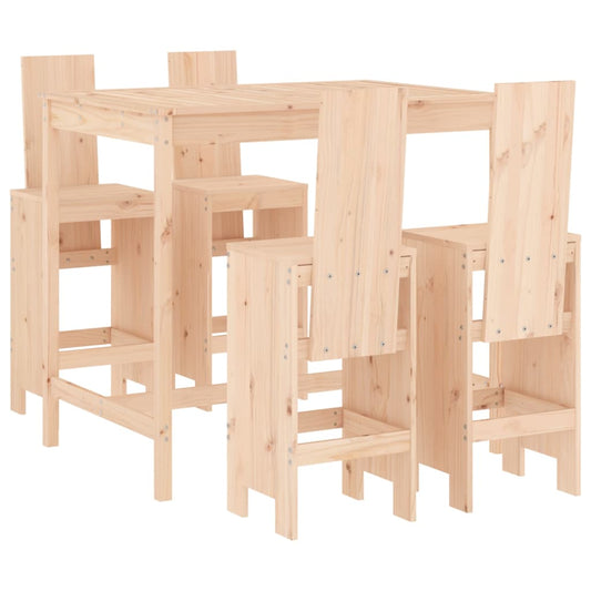 5 Piece Garden Bar Set Solid Wood Pine 5 Piece Garden Bar Set Solid Wood Pine